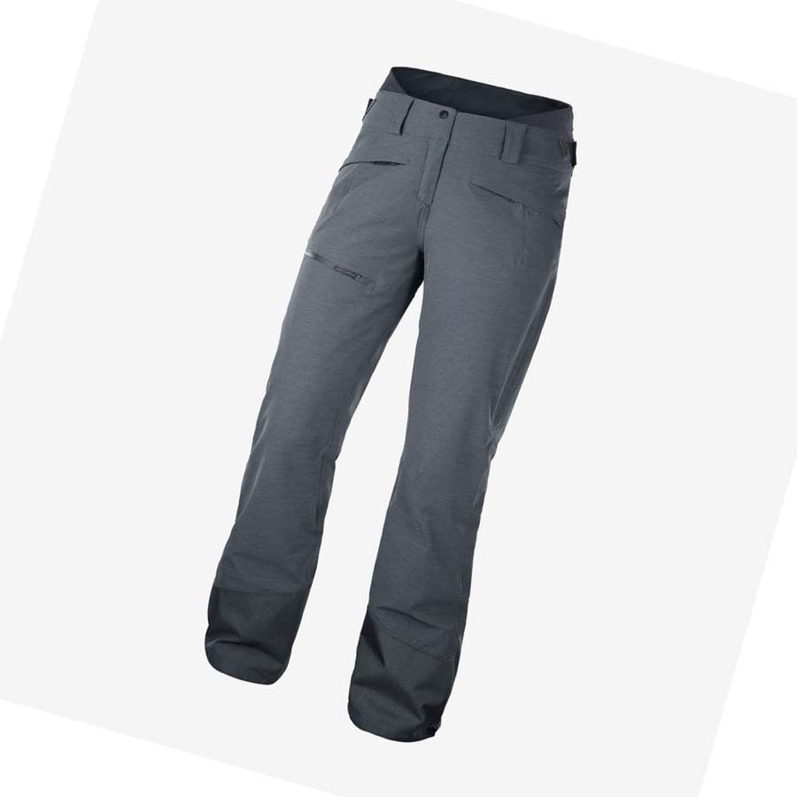 Pantalones De Esquí Salomon PROOF LIGHT Mujer Grises | MX 2335SGL